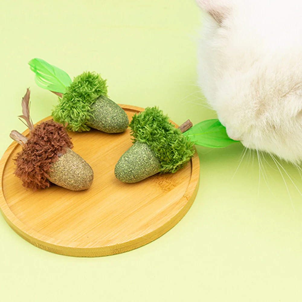 Acorn Catnip Cat Molar Stick Toy - Image 8