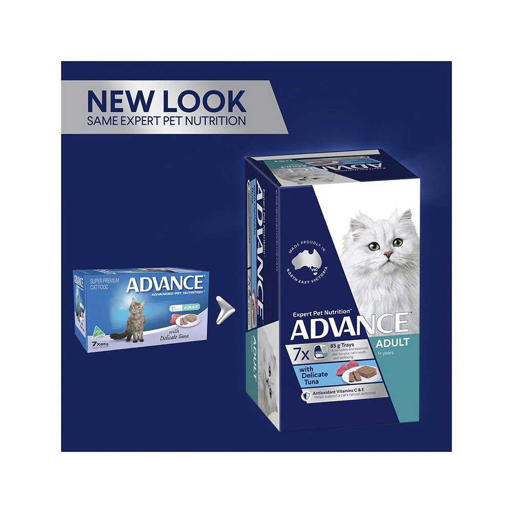 ADVANCE Delicate Tuna Cat Food for Adult Cats 7x85g - Image 3