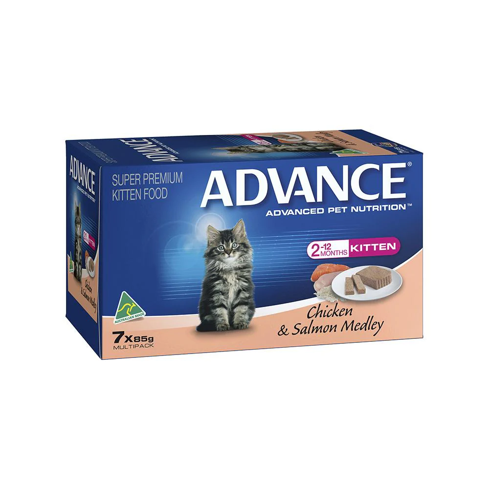 ADVANCE Chicken and Salmon Cat Food for Kittens 7x85g - Image 5