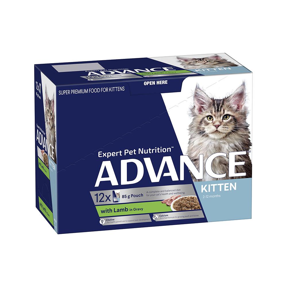 ADVANCE Lamb Gravy Cat Food for Kittens 12x85g - Image 3