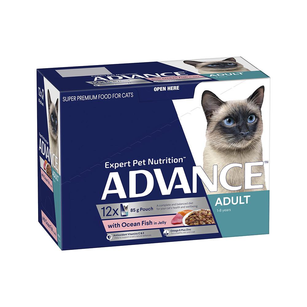 ADVANCE Ocean Fish Jelly Cat Food for Adult Cats 12x85g - Image 3