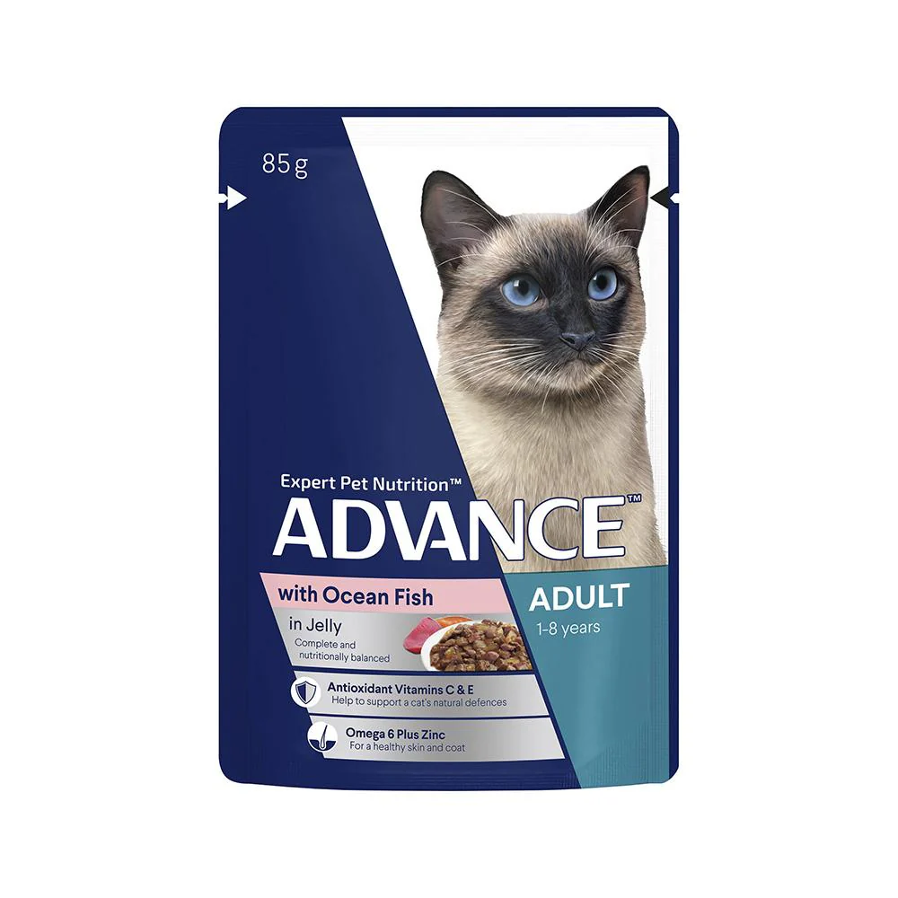ADVANCE Ocean Fish Jelly Cat Food for Adult Cats 12x85g - Image 4