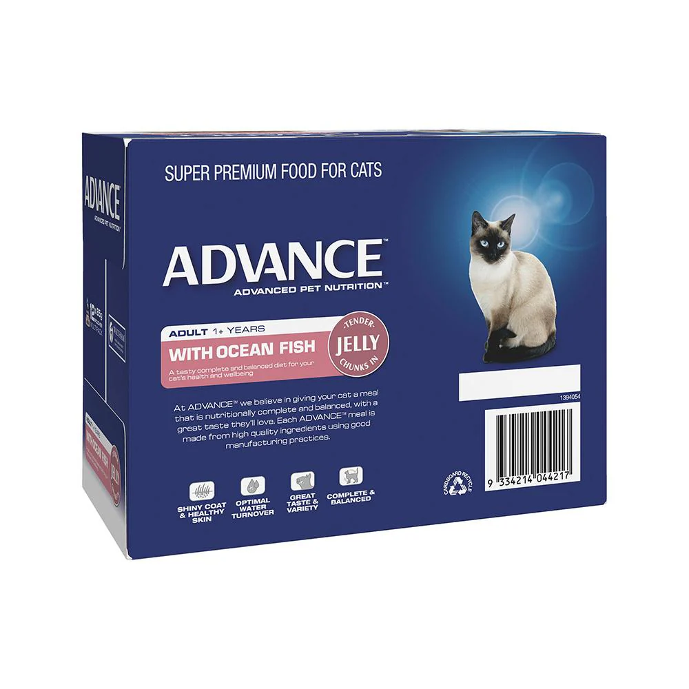 ADVANCE Ocean Fish Jelly Cat Food for Adult Cats 12x85g - Image 6
