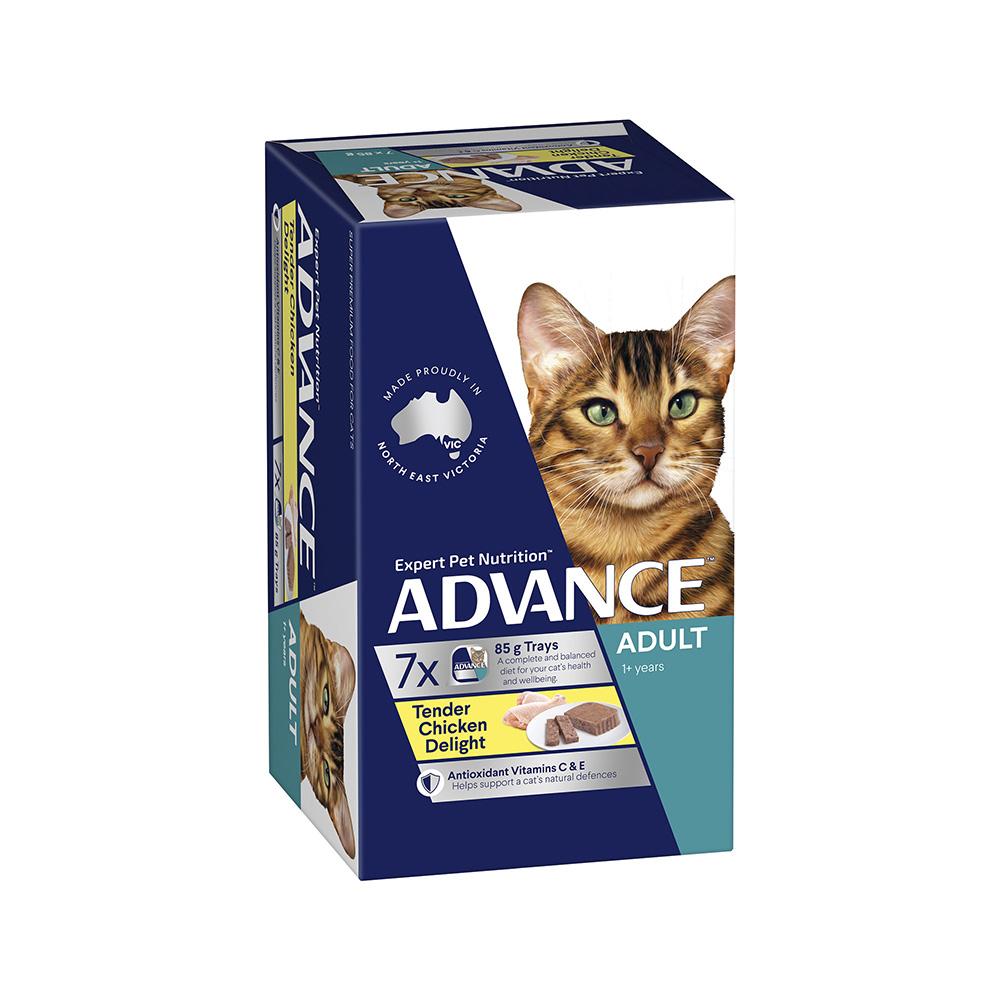 ADVANCE Tender Chicken Delight Cat Food for Adult Cats 7x85g - Image 3
