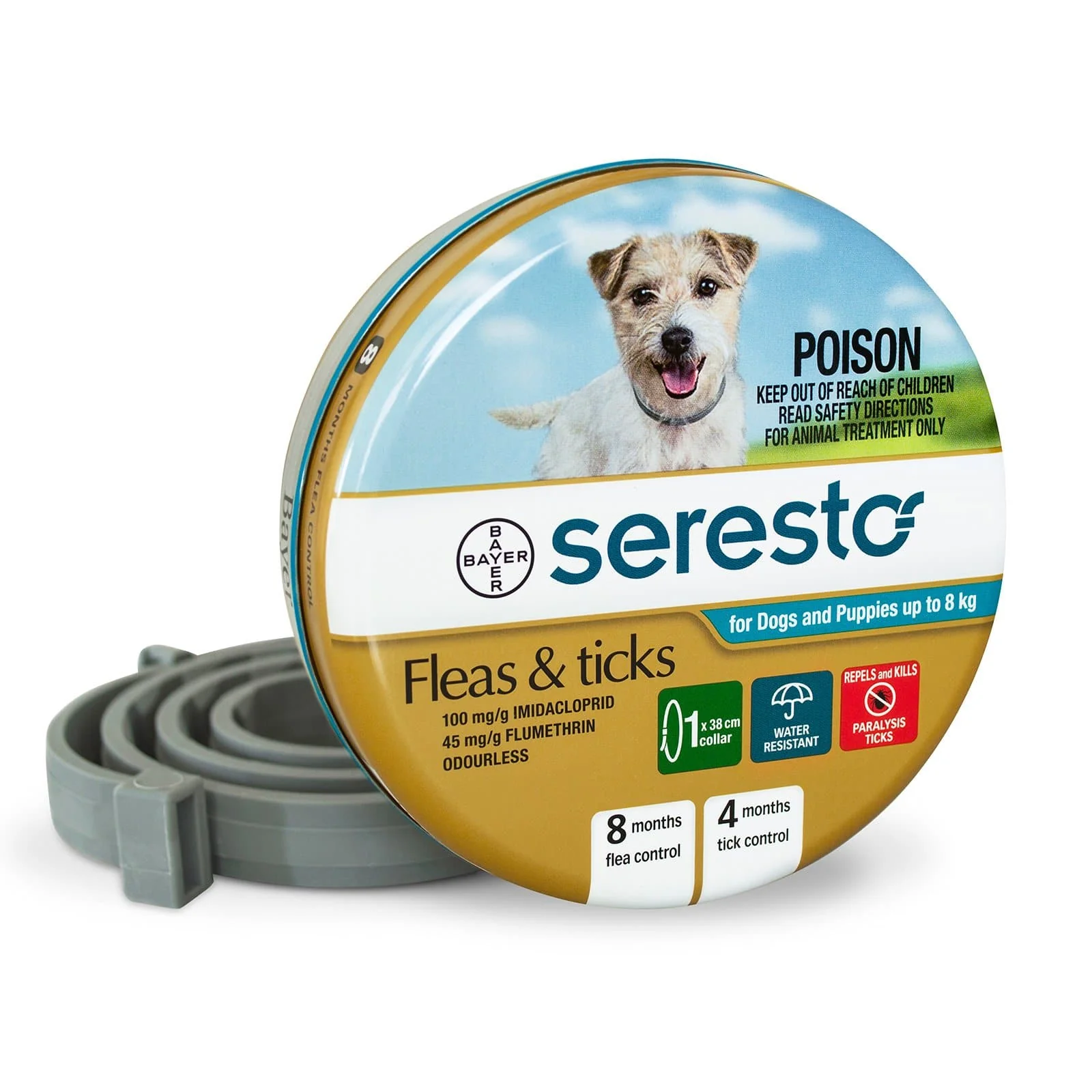 ADVANTAGE SERESTO Flea and Tick Collar for Dogs and Puppies up to 8kg - Image 3
