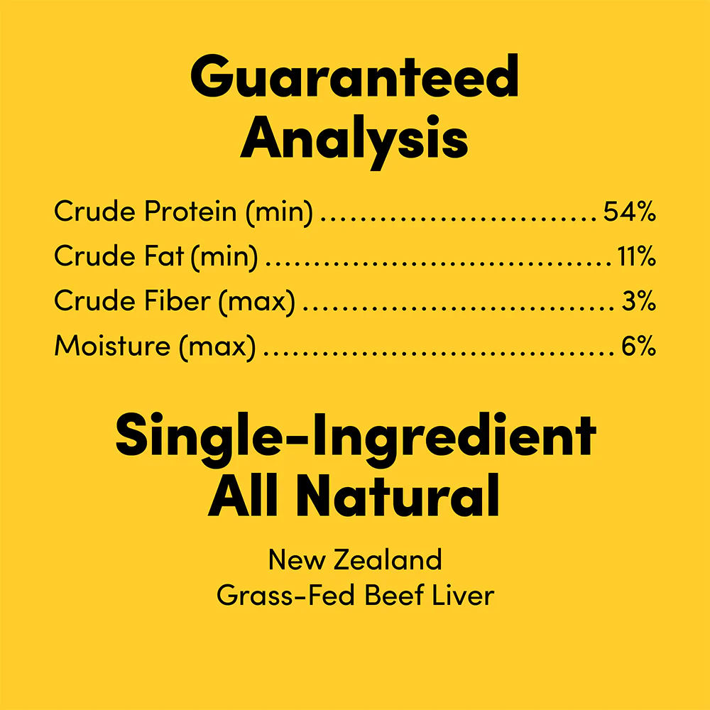 ANIMALS LIKE US Grass Fed Beef Liver Freeze Dried Raw Dog Treats 85g - Image 4