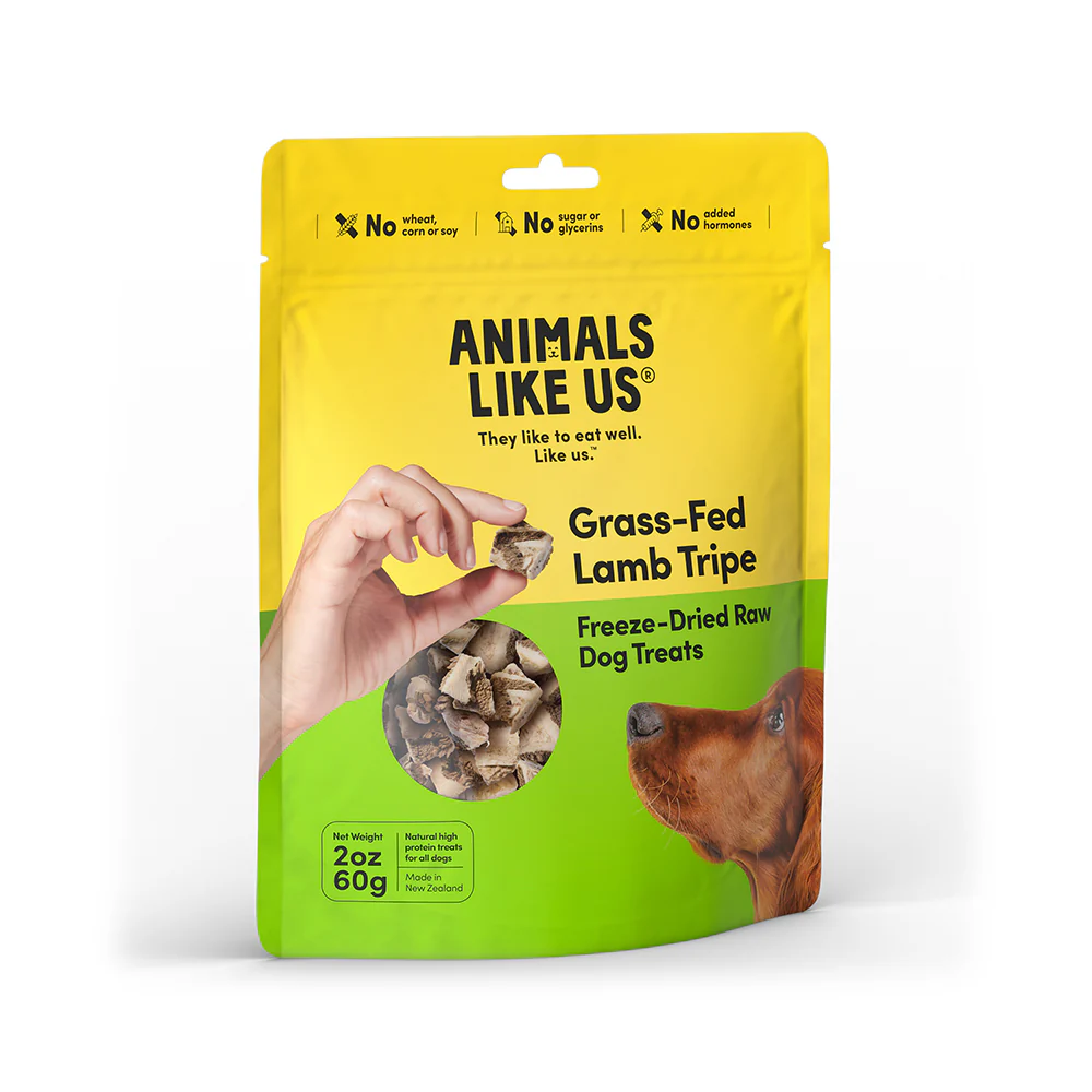 ANIMALS LIKE US Grass Fed Lamb Tripe Freeze Dried Raw Dog Treats 60g - Image 3