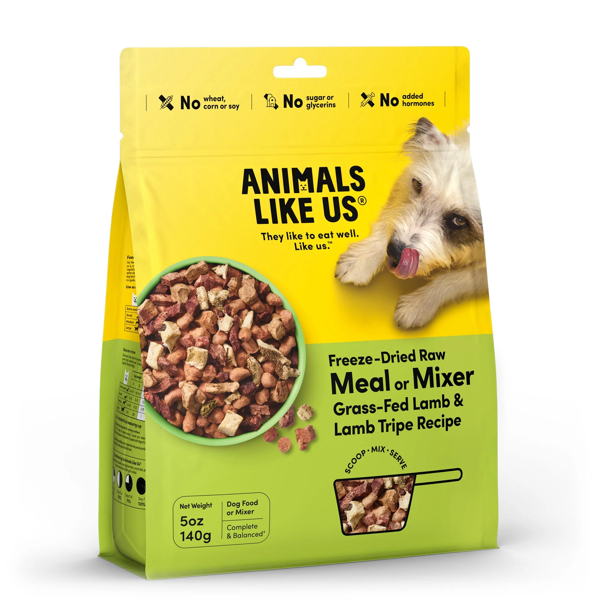 ANIMALS LIKE US Meal Mixer Lamb & Lamb Tripe Freeze Dried Raw Dog Food - Image 7
