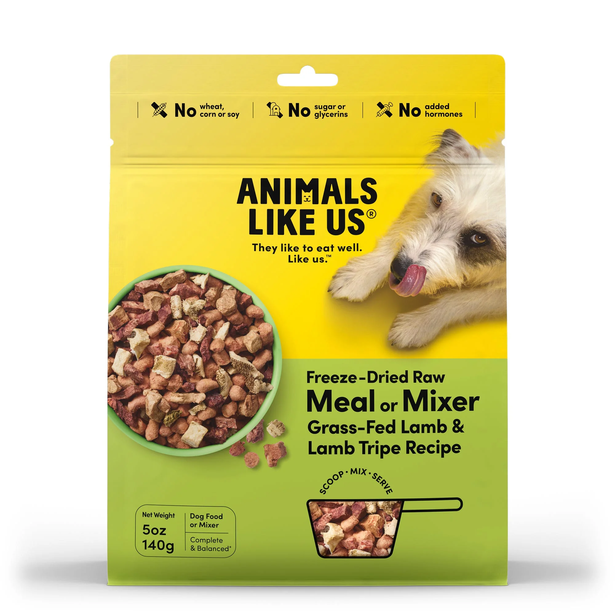 ANIMALS LIKE US Meal Mixer Lamb & Lamb Tripe Freeze Dried Raw Dog Food - Image 9