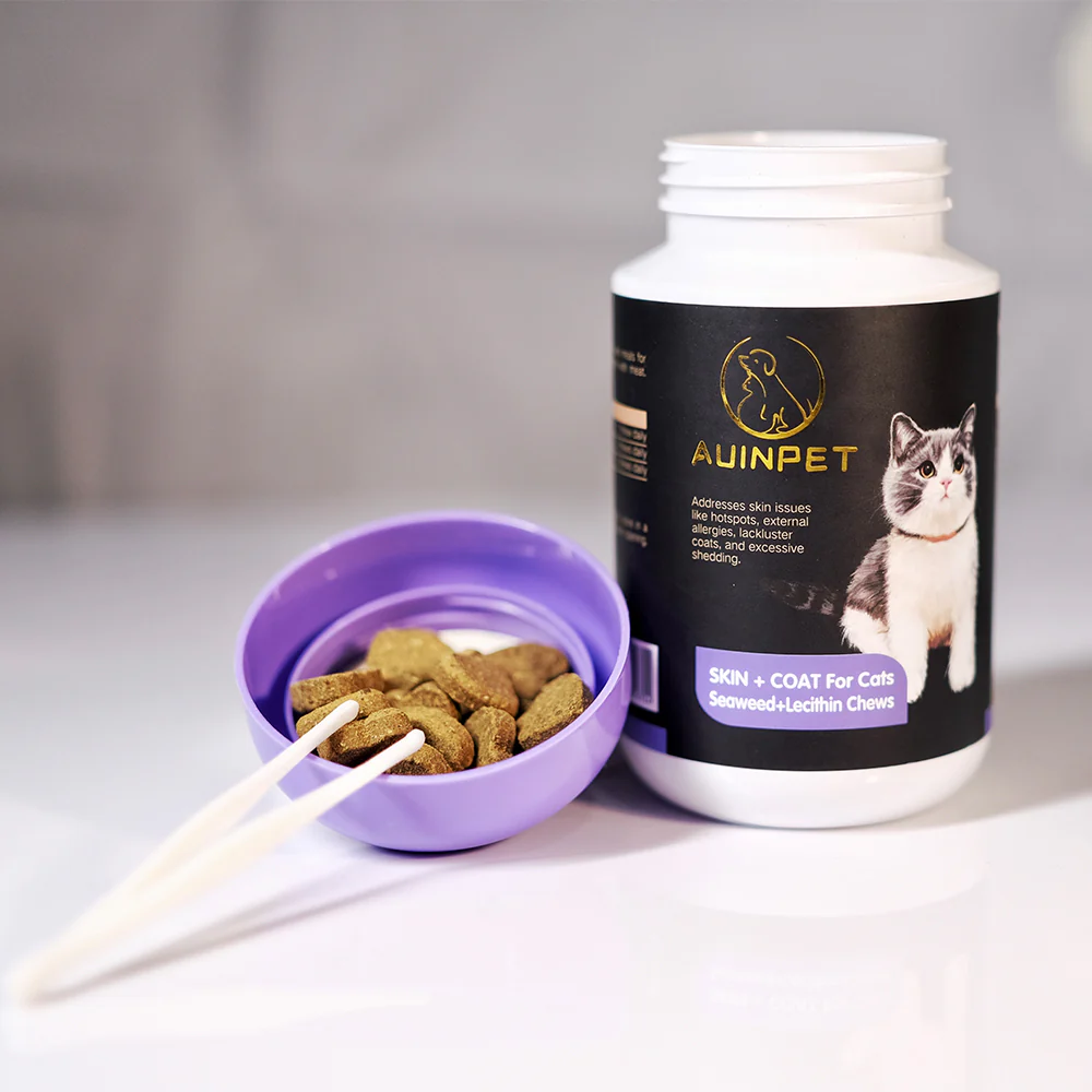 AUINPET Skin + Coat Seaweed & Lecithin For Cats 120g - Image 3