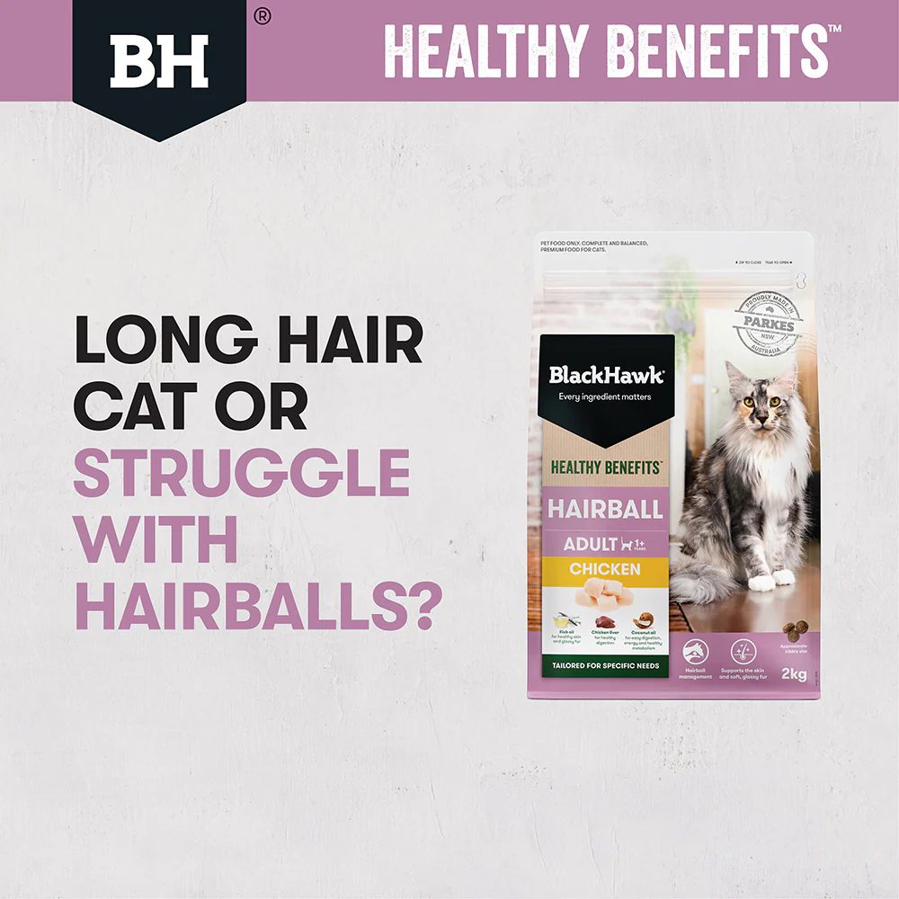 BLACK HAWK Healthy Benefits Chicken Hairball Adult Cat Food - Image 10