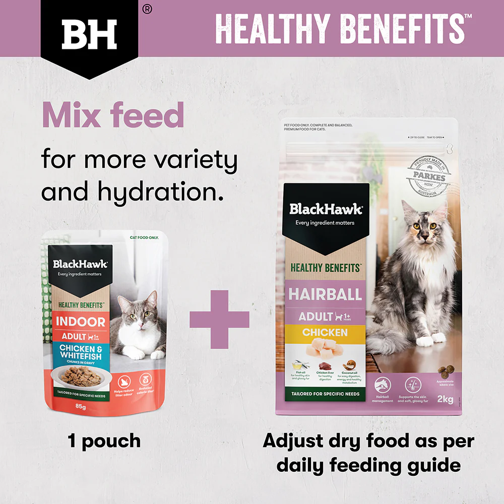 BLACK HAWK Healthy Benefits Chicken Hairball Adult Cat Food - Image 6