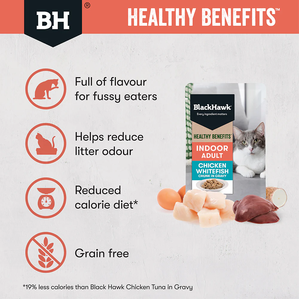 BLACK HAWK Chicken & Whitefish in Gravy Indoor Adult Wet Cat Food - Image 6