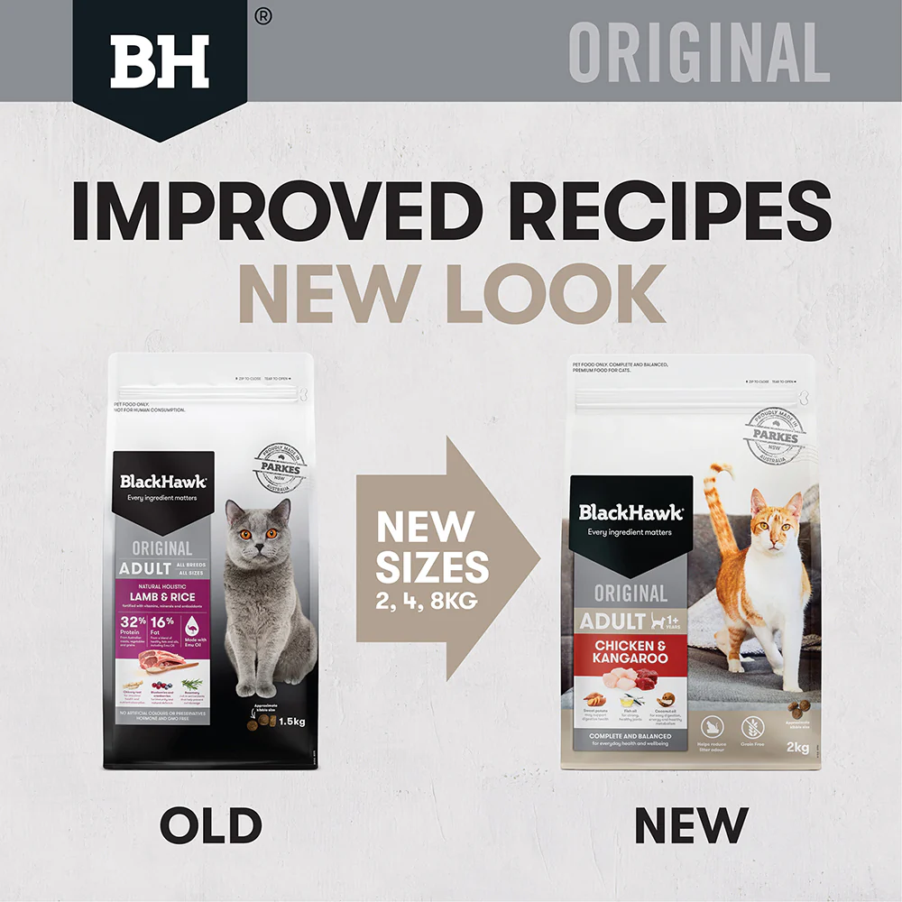 BLACK HAWK Original Chicken & Kangaroo Adult Cat Food - Image 4