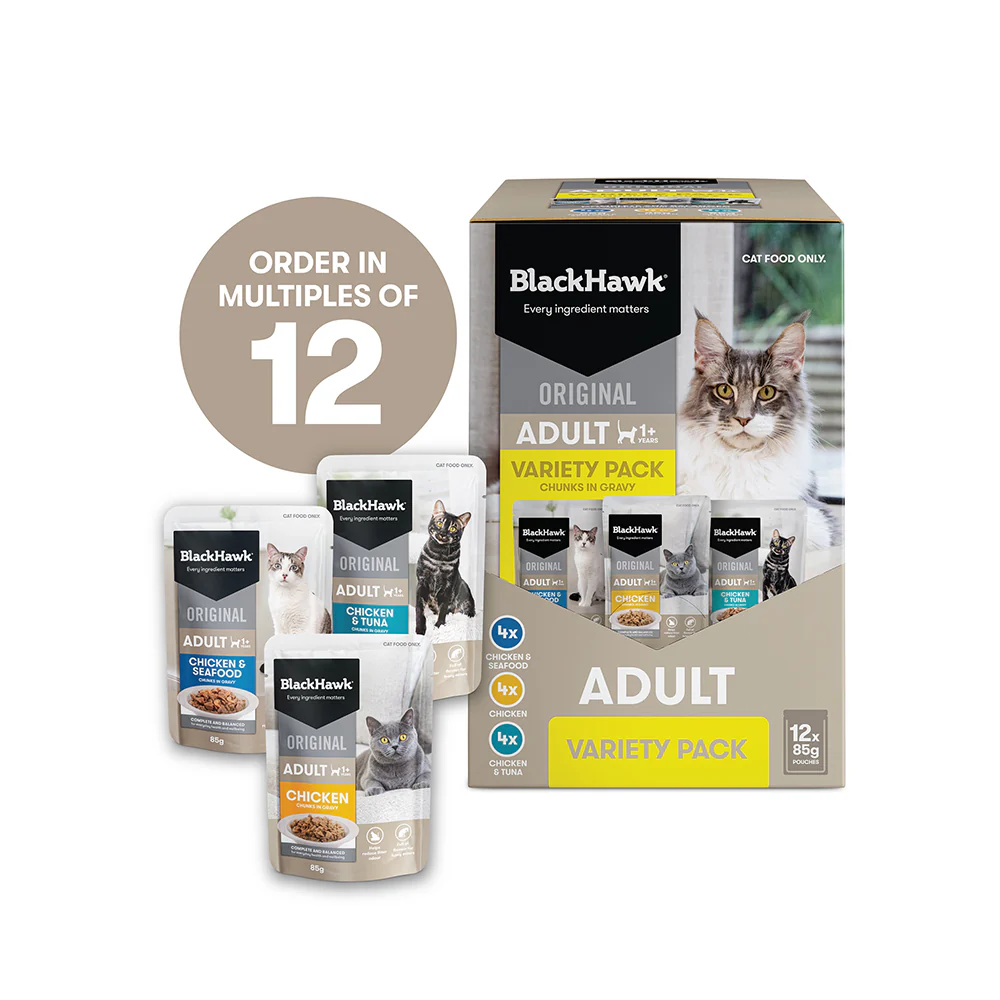 BLACK HAWK Original Variety Pack Adult Wet Cat Food 85g x 12 - Image 11