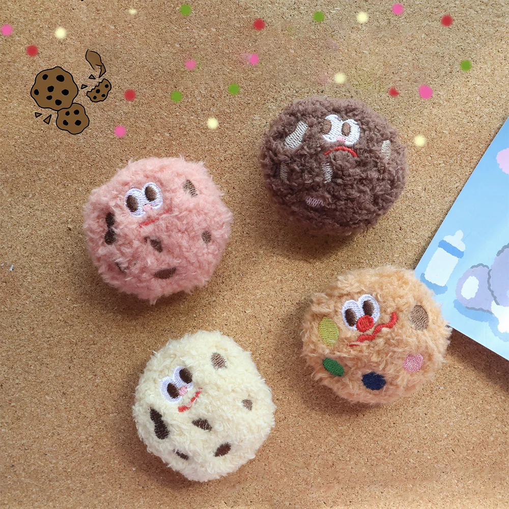 Cartoon Cookie Cat Chew Plush Toy - Image 5