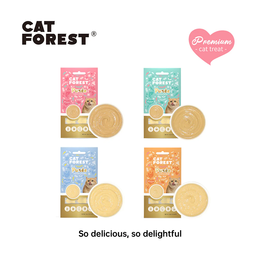 CAT FOREST Puree Chicken with Salmon Cat Treats - Image 3