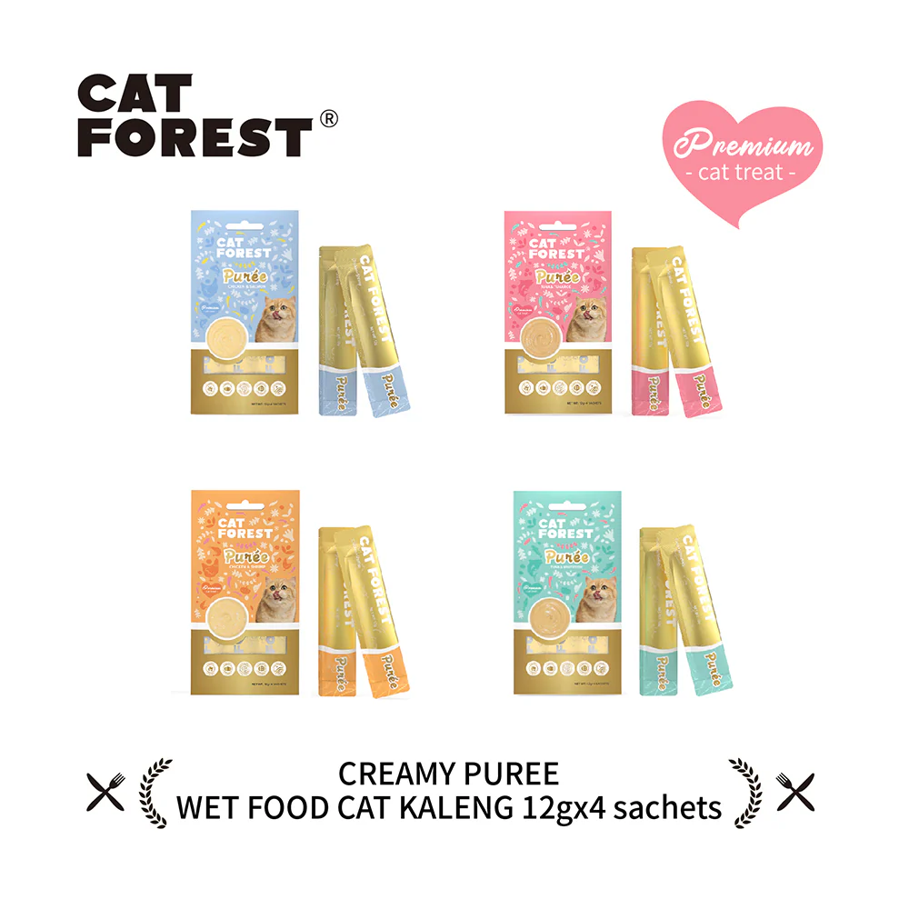 CAT FOREST Puree Chicken with Shrimp Cat Treats - Image 3