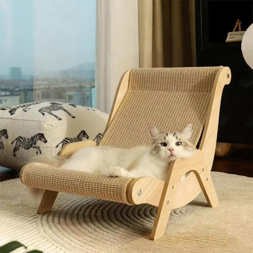 Cat Scratcher Lounger with Bed - Image 5