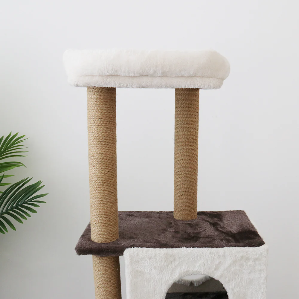 CATIO Dual Deluxe Multi-Function Three-Level Scratching Cat Tree - Image 5