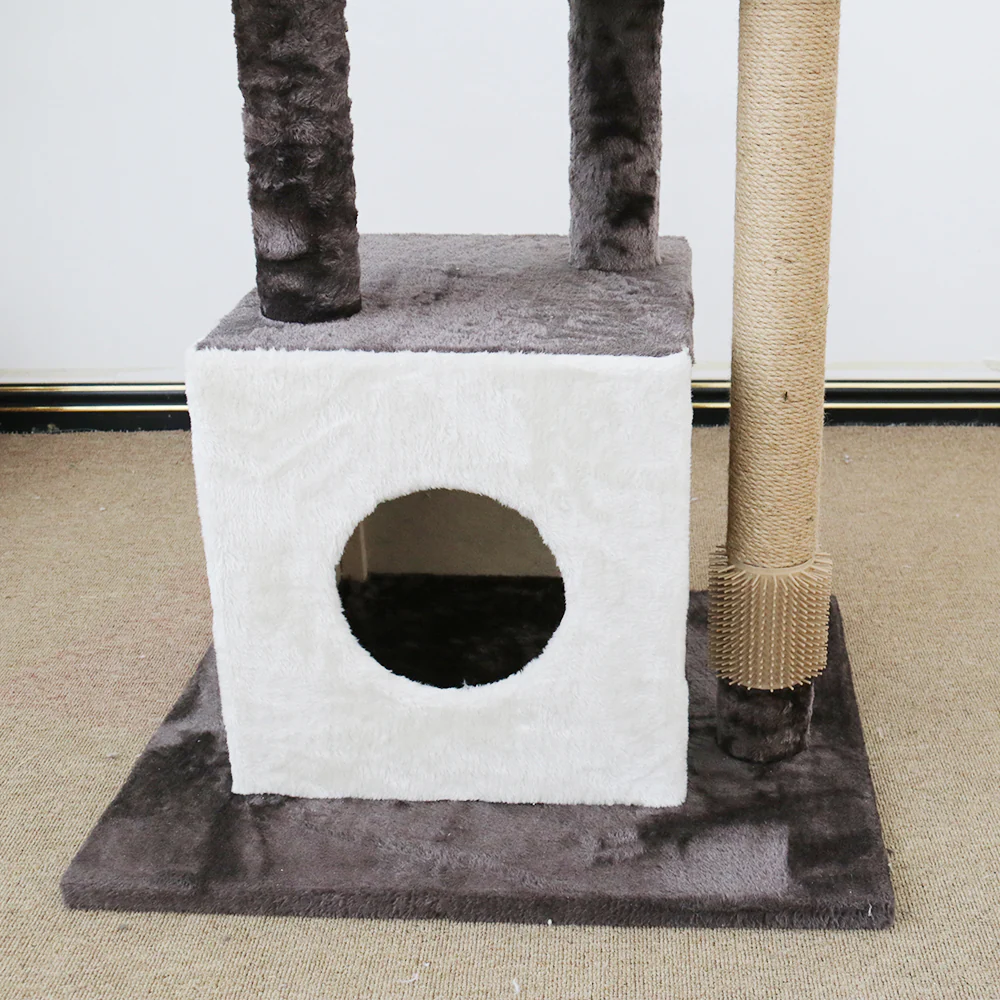 CATIO Dual Deluxe Multi-Function Three-Level Scratching Cat Tree - Image 6