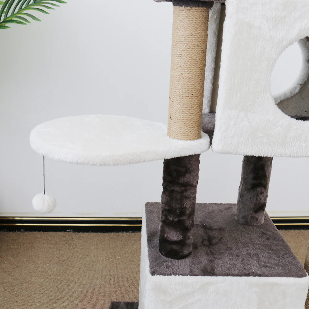 CATIO Dual Deluxe Multi-Function Three-Level Scratching Cat Tree - Image 7