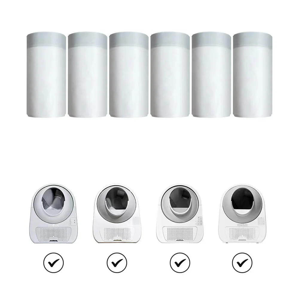 【6rollsx20pcs】CATLINK Waste Bags for SCOOPER PROX Cat Litter Box