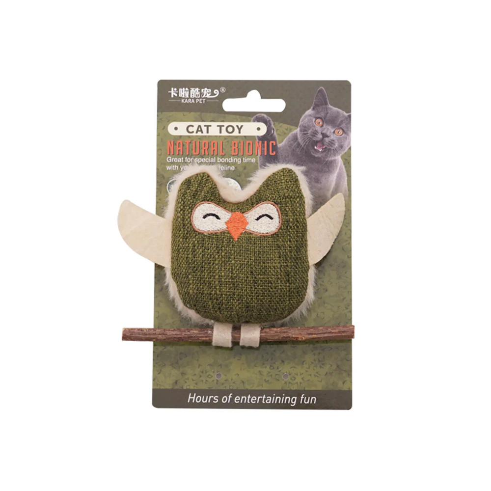 Catnip & Silvervine Chew Toy – Interactive Feather Dental Stick - Image 2