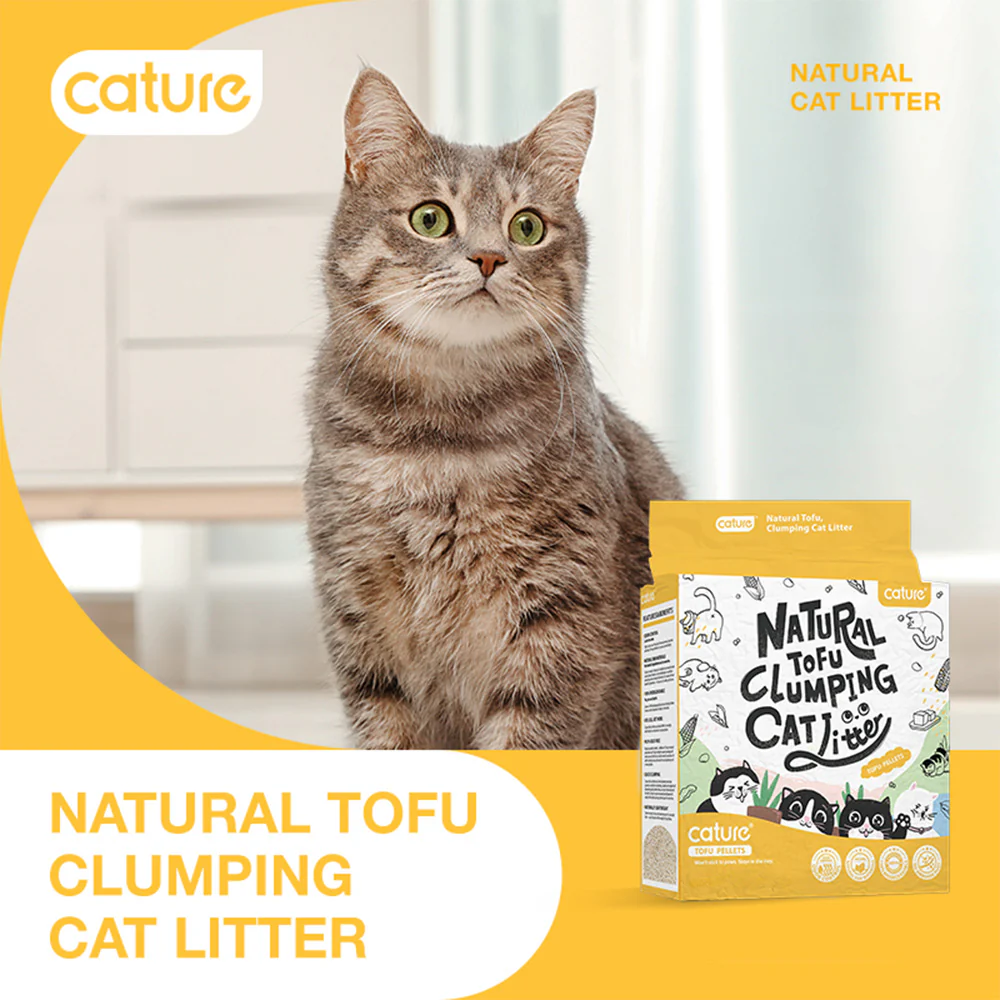 CATURE Original Tofu Clumping Cat Litter – Unscented, Fast Clumping, Low Tracking - Image 3