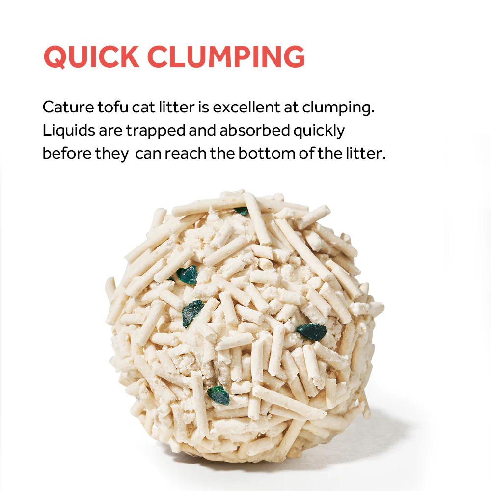 CATURE Natural Tofu & Mineral Mixed Clumping Cat Litter 5.6kg, Superior Odour Control - Image 5