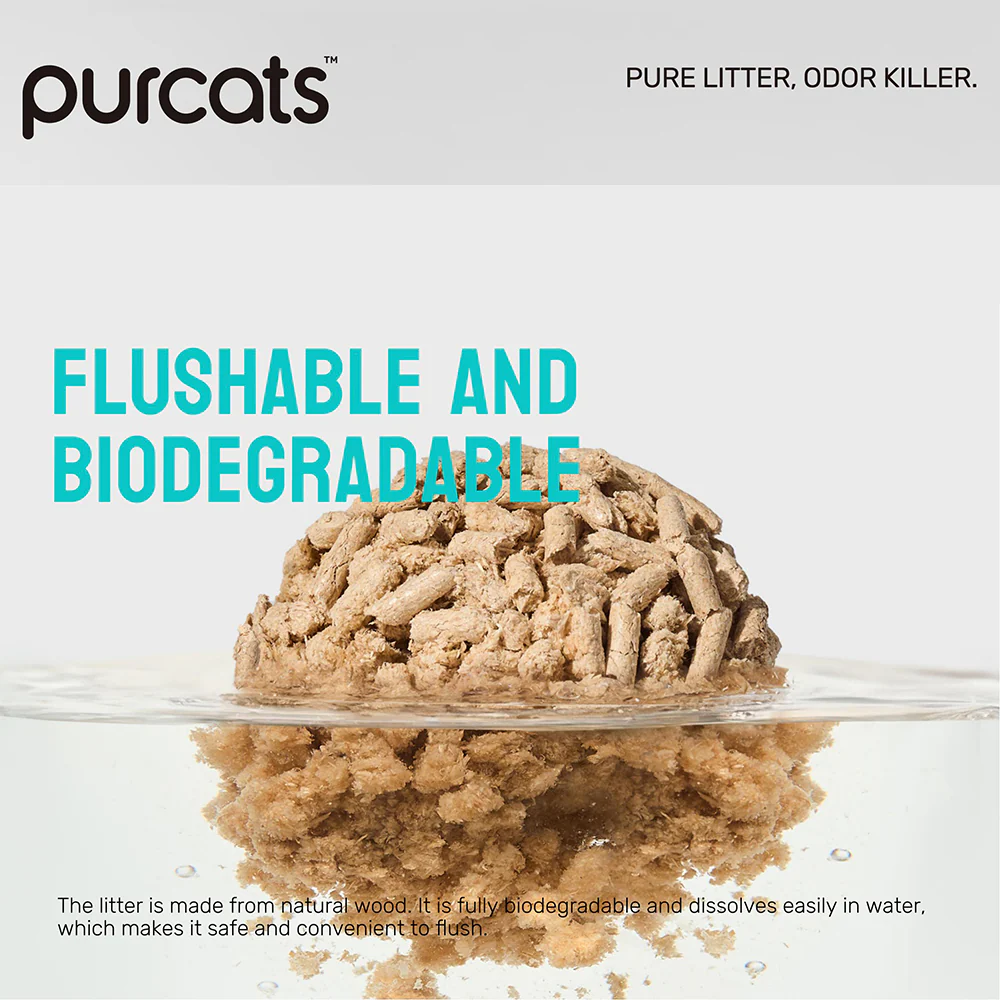 CATURE Smart Pellets Natural Wood Clumping Cat Litter 2.4kg, Eco-friendly & 99.5% Dust Free - Image 17