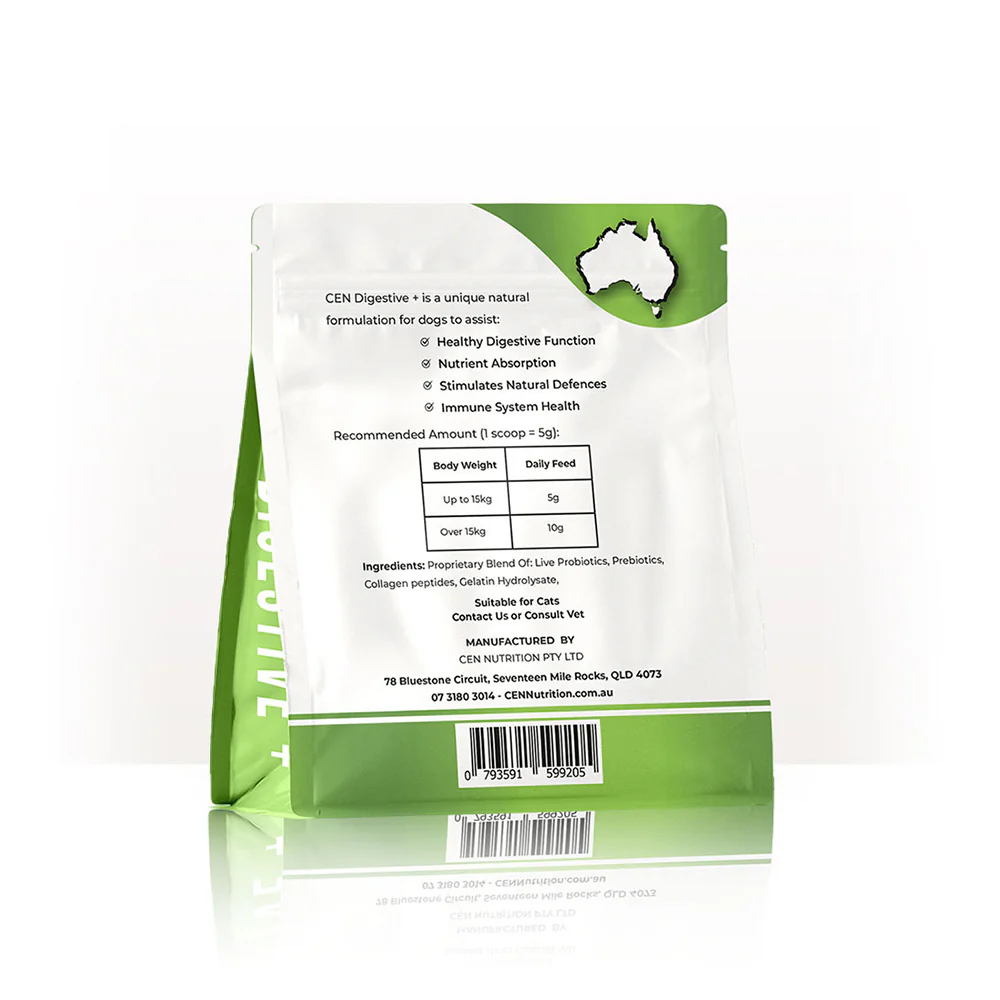 CEN Digestive+ Live Probiotic Dog Supplement 500g - Image 2