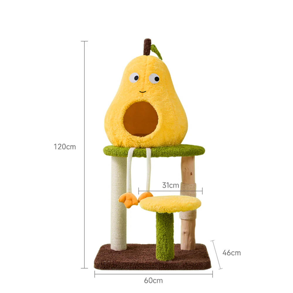 CMISSTREE Pear-Shaped Scratching Post And Cat Bed - Image 11