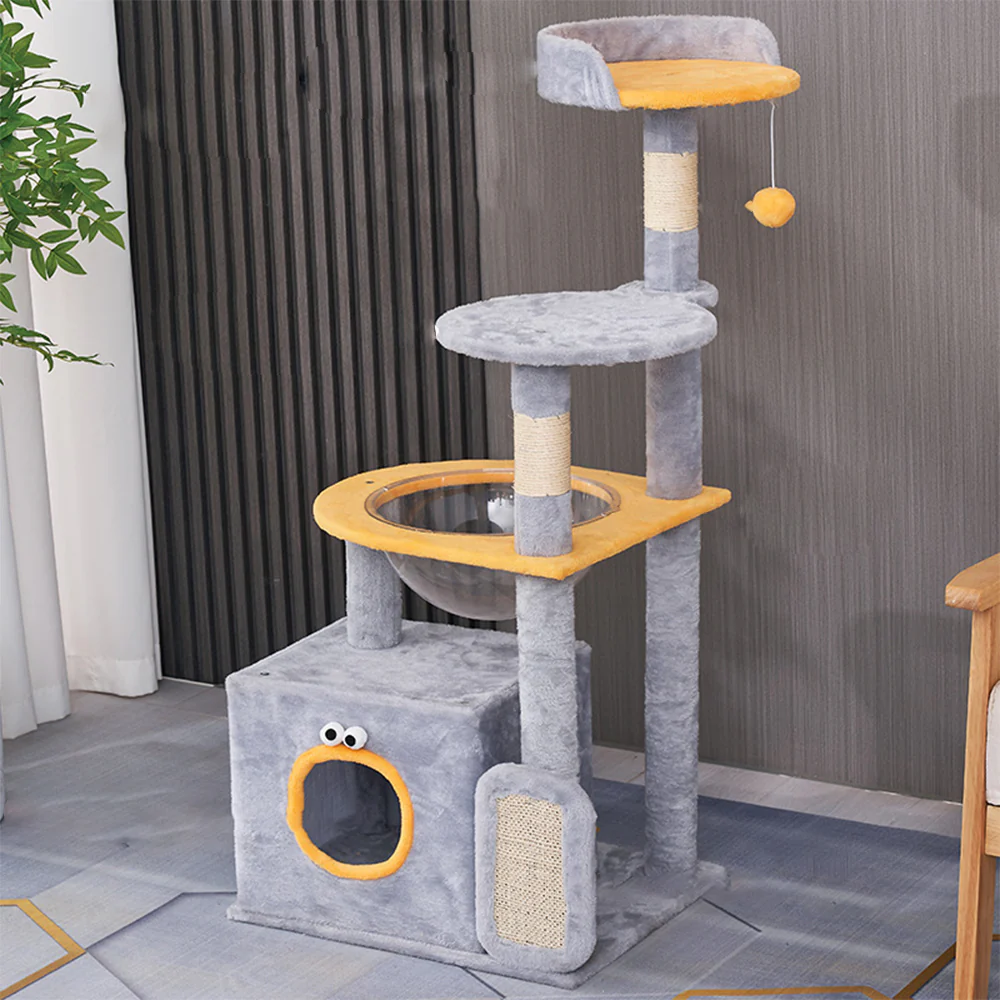 Colorful Monster Sisal Cat Tree With Space Capsule - Image 6