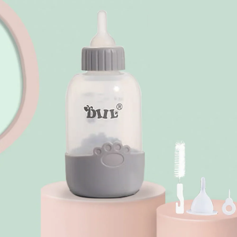 DIIL Grey Bottle with Nipple Brush Pet Nursing Kit - Image 2