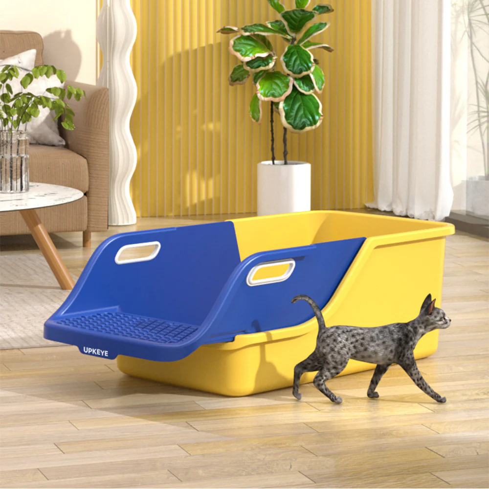 Extra Large Cat Litter Box with Integrated Scoop – High Sides, Easy Clean - Image 4