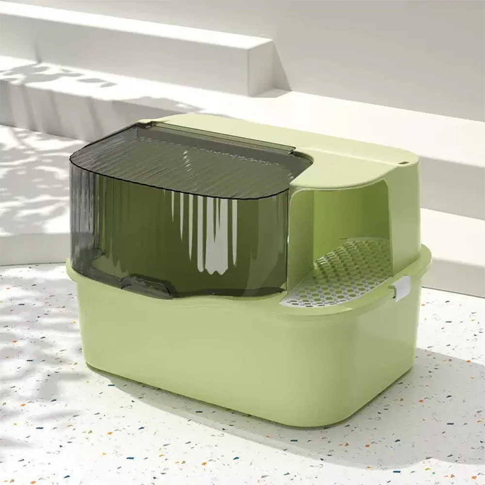 Extra Large Front Entry Cat Litter Box – Anti-Tracking Corridor Design 55x40x40cm - Image 14