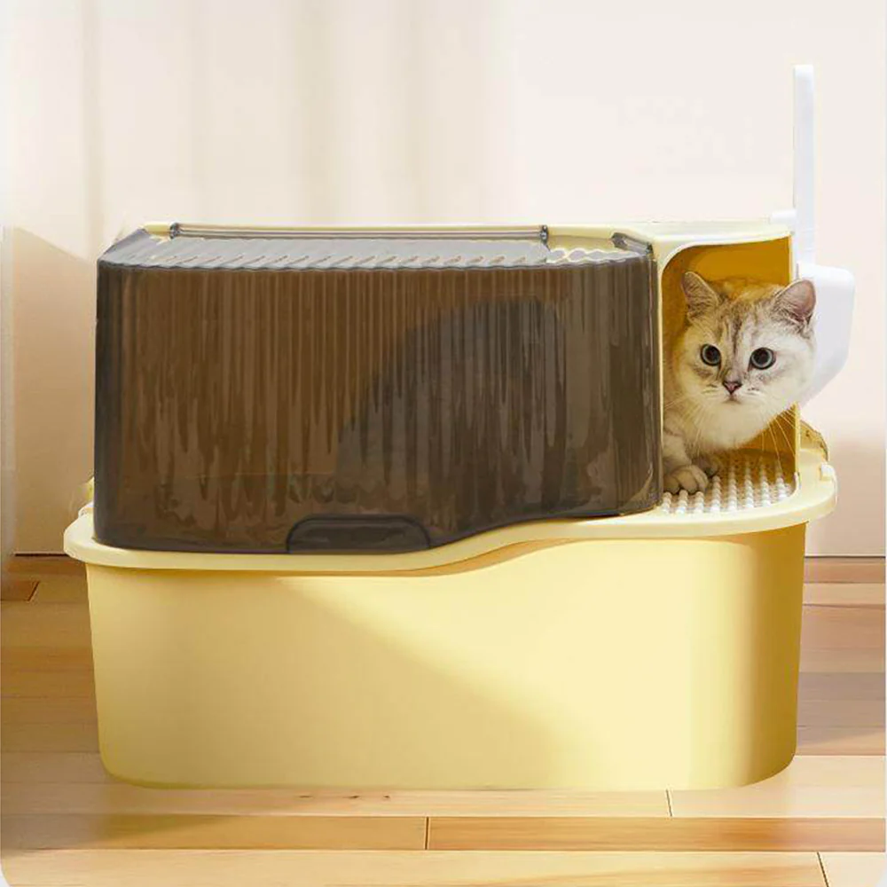 Extra Large Front Entry Cat Litter Box – Anti-Tracking Corridor Design 55x40x40cm - Image 8