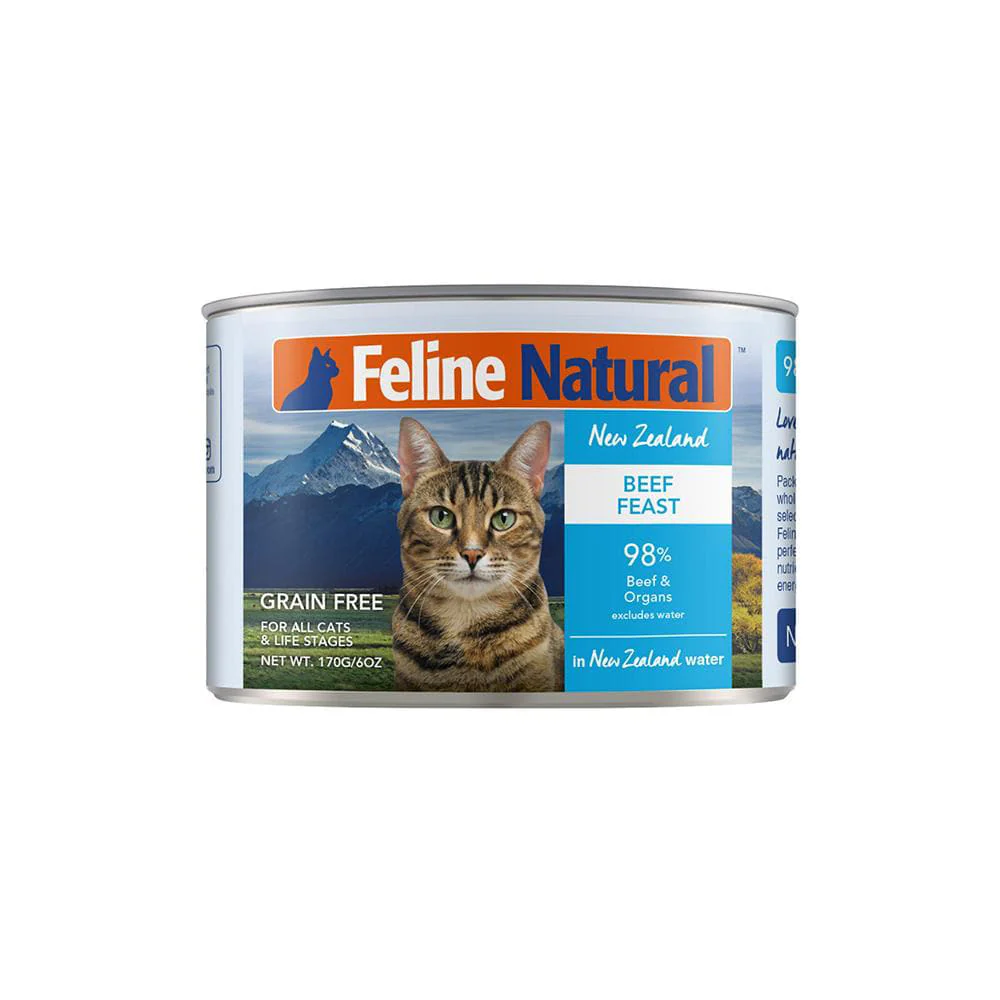 FELINE NATURAL Beef Feast Grain Free Cat Food - Image 2