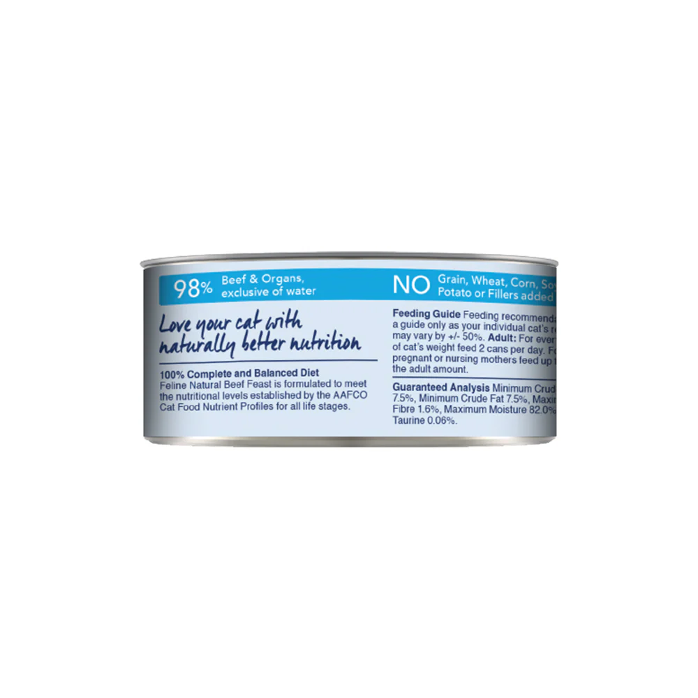 FELINE NATURAL Beef Feast Grain Free Cat Food - Image 8