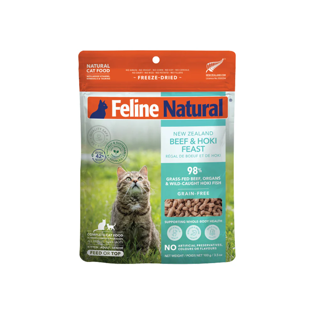 FELINE NATURAL Beef & Hoki Freeze Dried Cat Food - Image 11