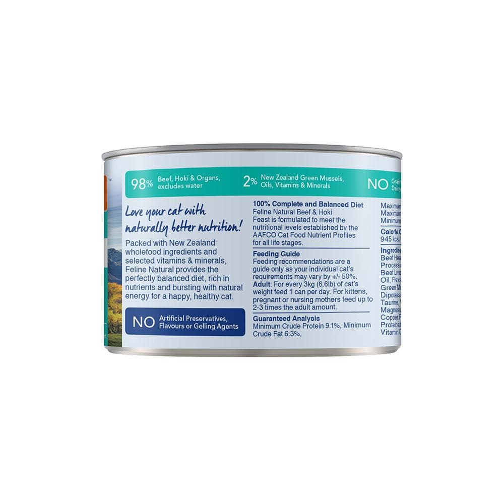 FELINE NATURAL Beef & Hoki Grain Free Cat Food - Image 4