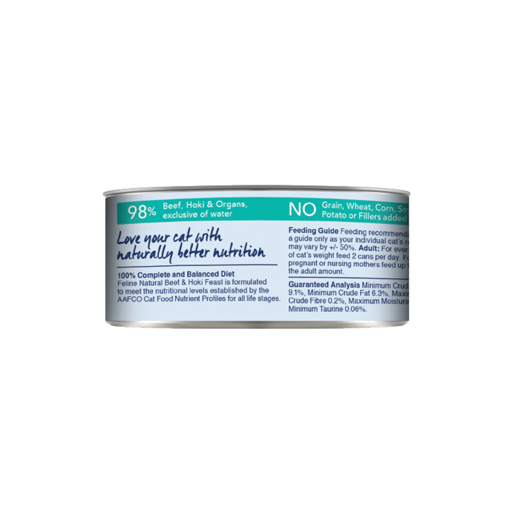 FELINE NATURAL Beef & Hoki Grain Free Cat Food - Image 9