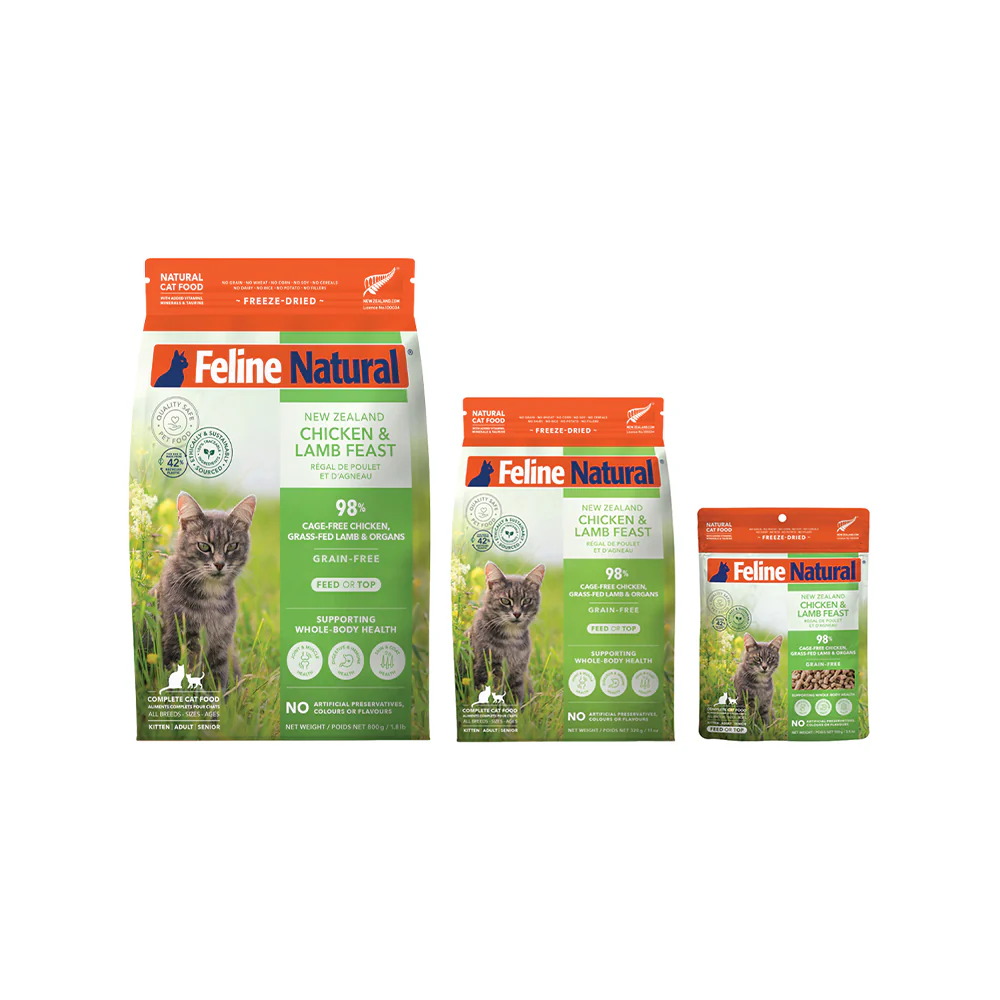 FELINE NATURAL Chicken & Lamb Freeze Dried Cat Food - Image 2