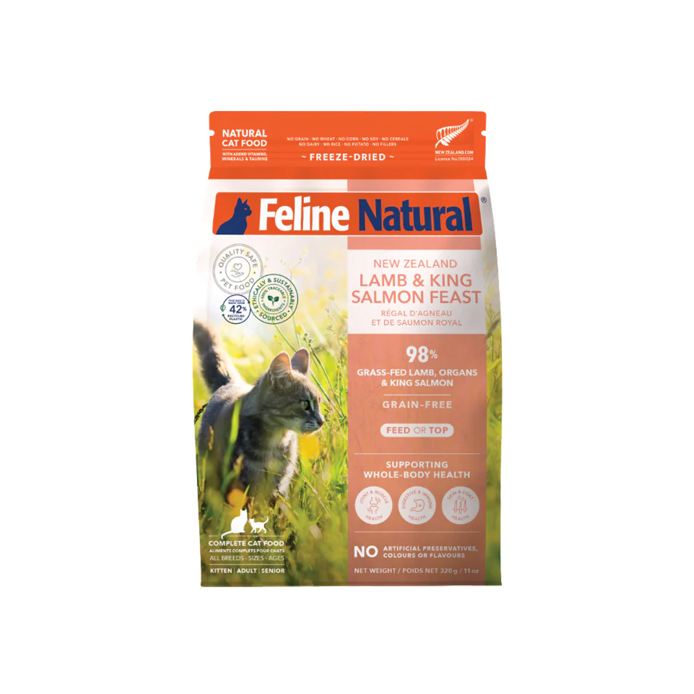 FELINE NATURAL Lamb & Salmon Freeze Dried Cat Food - Image 10