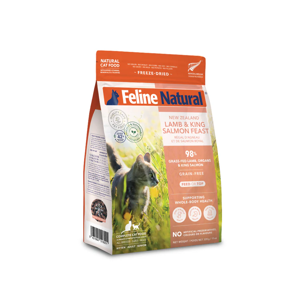 FELINE NATURAL Lamb & Salmon Freeze Dried Cat Food - Image 17