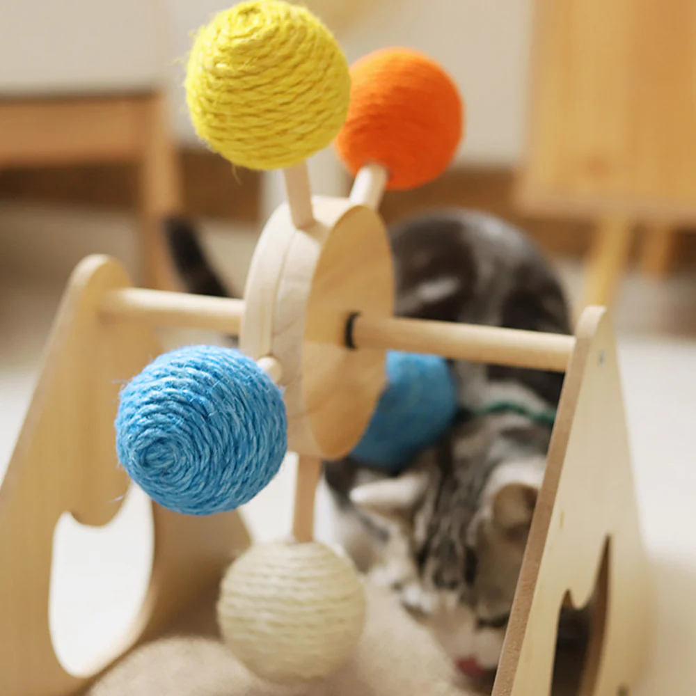 Ferris Wheel Cat Scratcher with Toys - Image 7