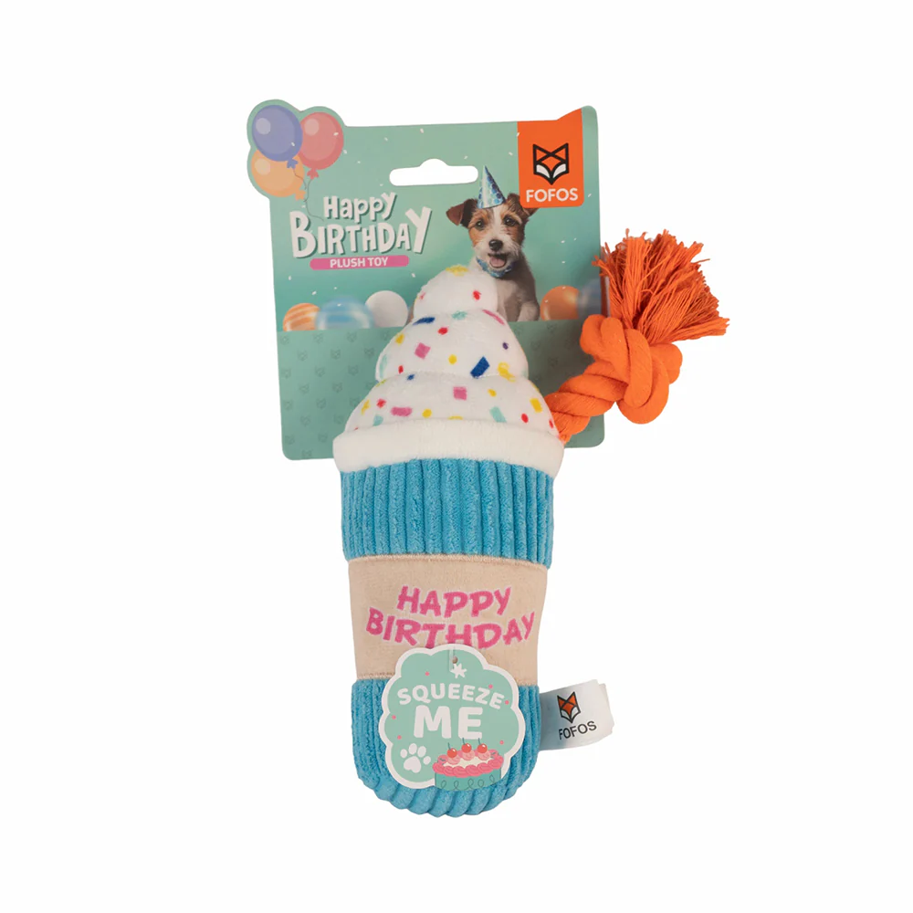 FOFOS Birthday Drink Plush Squeaky Dog Toy - Image 5