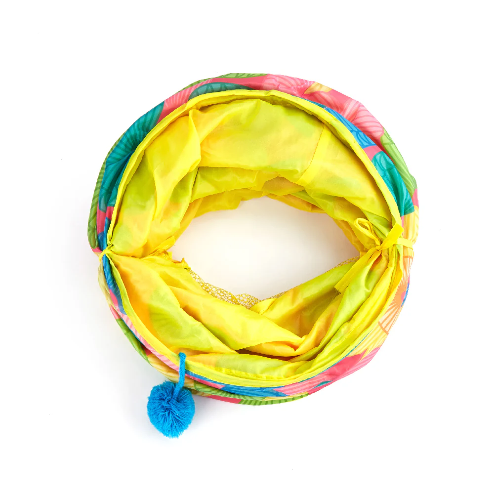 FOFOS Floral Pop-up Tunnel Cat Toy - Image 10