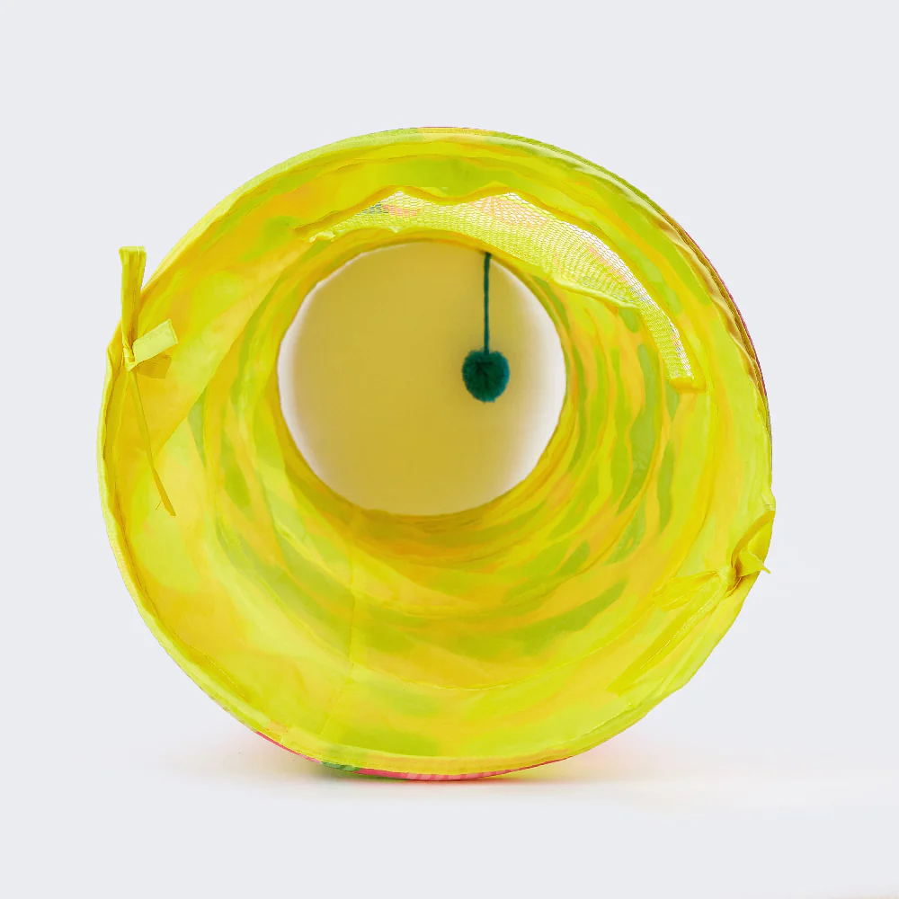 FOFOS Floral Pop-up Tunnel Cat Toy - Image 12